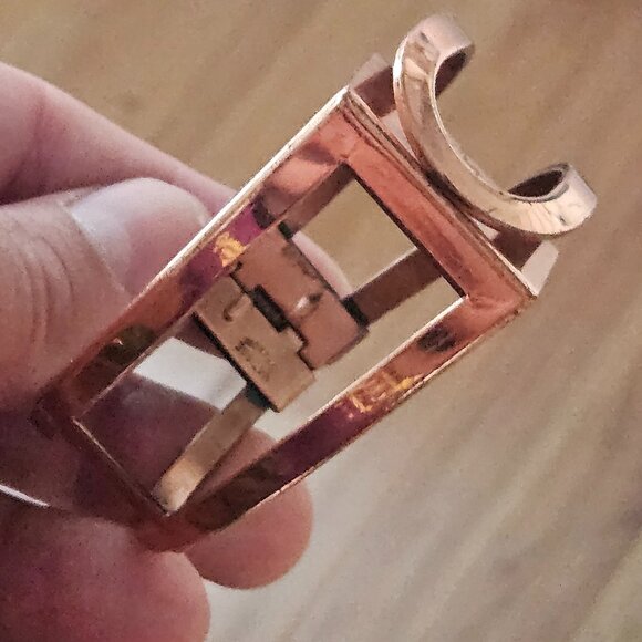 Vintage Renoir Matisse Copper Mid Century Hinged Bracelet - Picture 1 of 1